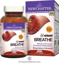 New Chapter Kosher Lifeshield Breathe: Respiratory Formula 60 Vegetarian Capsules