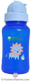 Green Sprouts  Non-Spill Aqua Bottle 12 month + Royal Blue 10 Oz