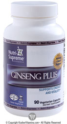 Nutri-Supreme Research Kosher Ginseng Plus Exp 07/13  90 Vegetarian Capsules