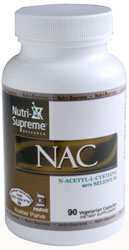 Nutri-Supreme Research Kosher NAC N-Acetyl-L-Cysteine with Selenium  90 Vegicaps
