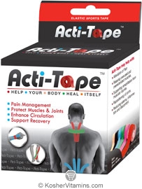 NutriWorks Kosher Kinesiology Acti-Tape Red 1 Roll
