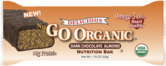 NuGo Nutrition Kosher NuGo Organic Protein Bar Dark Chocolate Almond Dairy 12 Bars