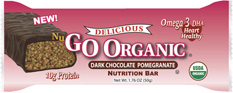 NuGo Nutrition Kosher NuGo Organic Protein Bar Dark Chocolate Pomegranate Dairy 12 Bars
