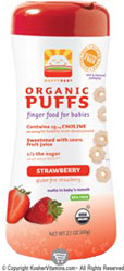Happy Baby Kosher Organic Puffs Strawberry  2.1 oz