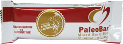 Designs for Health Kosher Paleobar Bar Sugar Free Mixed Berry Bar OU Dairy 18 Bars