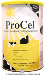 Global Health Kosher ProCel Whey Protein Powder Unflavored Dairy 10 Oz.