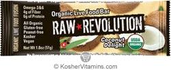Raw Revolution Kosher Organic Live Food Bar Coconut Delight Parve 12 Bars