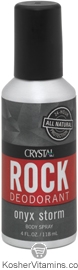 Crystal Rock Deodorant Body Spray Onyx Storm 4 OZ