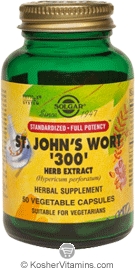 Solgar SFP St. John&rsquo;s Wort &rsquo;300&rsquo; Herb Extract 50 Vegetable Capsules