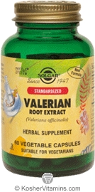 Solgar Kosher SFP Valerian Root Extract 60 Vegetable Capsules