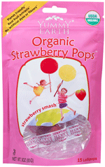 Yummy Earth Kosher Organic Lollipops Strawberry Case Of 6 3 OZ