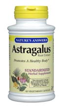 Natures Answer Standardized Astragalus Root Extract Vegetarian Suitable not Certified Kosher 60 Capsules
