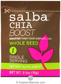 Salba Smart Kosher Salba Chia Boost Whole Seeds Packet 14 Packets
