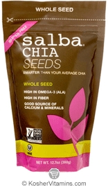 Salba Smart Kosher Salba Chia Whole Seeds  12.7 OZ