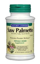 Natures Answer Saw Palmetto Berry Extract Vegetarian Suitable Not Certified Kosher 120 Vegicaps