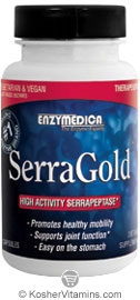 Enzymedica Kosher Serra Gold: High activity Serrapeptase 60 Capsules