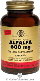 Solgar Alfalfa 600 mg 100 Tablets