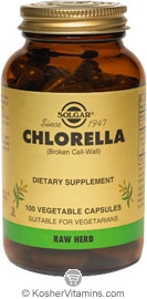 Solgar Kosher Chlorella 520 Mg  100 Vegetable Capsules