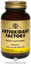 Solgar Kosher Antioxidant Factors 50 Tablets