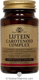 Solgar Kosher Lutein Carotenoid Complex  30 Vegetable Capsules