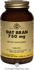 Solgar Kosher Oat Bran 750 mg  250 Tablets