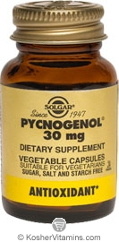 Solgar Kosher Pycnogenol 30 mg  60 Vegetables Capsules