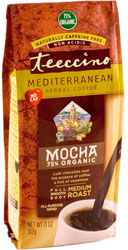 Teeccino Kosher Herbal Coffee Organic Mocha Mediterranean 11 OZ