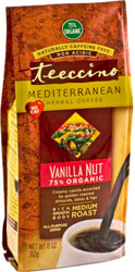 Teeccino Kosher Herbal Coffee Organic Vanilla Nut Mediterranean 11 OZ