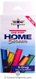 Testmedica Kosher 5-Drug Test Multi Screen 1 Test
