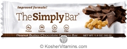The Simply Bar Kosher Protein Bar Peanut Butter Chocolate 15 Bars