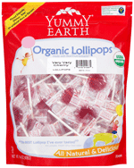 Yummy Earth Kosher Organic Lollipops Very Very Cherry 12.3 OZ