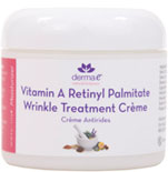 Derma E Vitamin A Retinyl Palmitate Wrinkle Treatment Creme  4 OZ