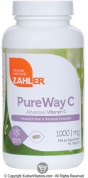 Zahlers Kosher PureWay-C 1000 mg Vitamin C 90 Tablets