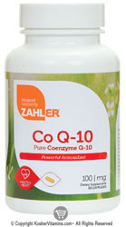 Zahlers Kosher Coenzyme Q-10 100 mg  60 Liquid Gelcaps