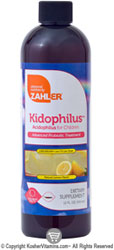 Zahlers Kosher Kidophilus (Liquid Acidophilus) Lemon Flavor 12 FL  OZ