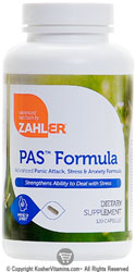 Zahlers Kosher PAS Formula  120 Vegetarian  Capsules