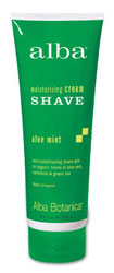 Alba Botanica Cream Shave Aloe Mint 8 OZ