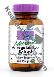Bluebonnet Kosher Astragulas Root Extract 400 mg 60 Vcaps