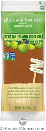 Stretch Island Kosher All-Natural Fruit Strip Autumn Apple 30 Fruit Strips