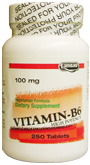Landau Kosher Vitamin B-6 100 Mg.  250 TAB