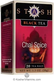 Stash Tea Kosher Premium Chai Spice Black Tea - Case Of 6 20 Tea Bags