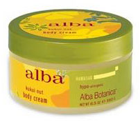 Alba Botanica Body Cream Kukui Nut 6.5 OZ