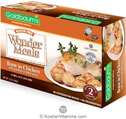 Goldbaum&rsquo;s Kosher Wonder Meal - Bone in Chicken With Potatoes in BBQ Sauce - Gluten Free 1 Meal