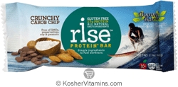 Rise Foods Kosher Boomi Protein+ Bar Crunchy Carob Chip Dairy  12 Bars