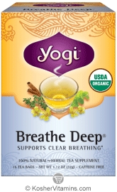 Yogi Tea Kosher Breathe Deep Tea 16 Tea Bags
