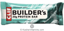 Clif Bar Kosher Builder&rsquo;s 20g Protein Bar Chocolate Mint Dairy 12 Bars