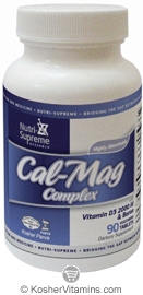 Nutri-Supreme Research Kosher Cal-Mag Complex with Vitamin D3 & Boron 90 Tablets