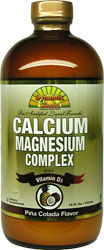 Dynamic Health Kosher Liquid Calcium Magnesium Complex with Vitamin D3 Pina Colada Flavor 16 fl oz.