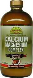 Dynamic Health Kosher Liquid Calcium Magnesium Complex with Vitamin D3 Strawberry Flavor 16 fl oz.