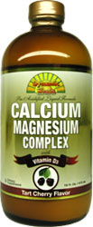 Dynamic Health Kosher Liquid Calcium Magnesium Complex with Vitamin D3 Cherry Flavor 16 fl oz.